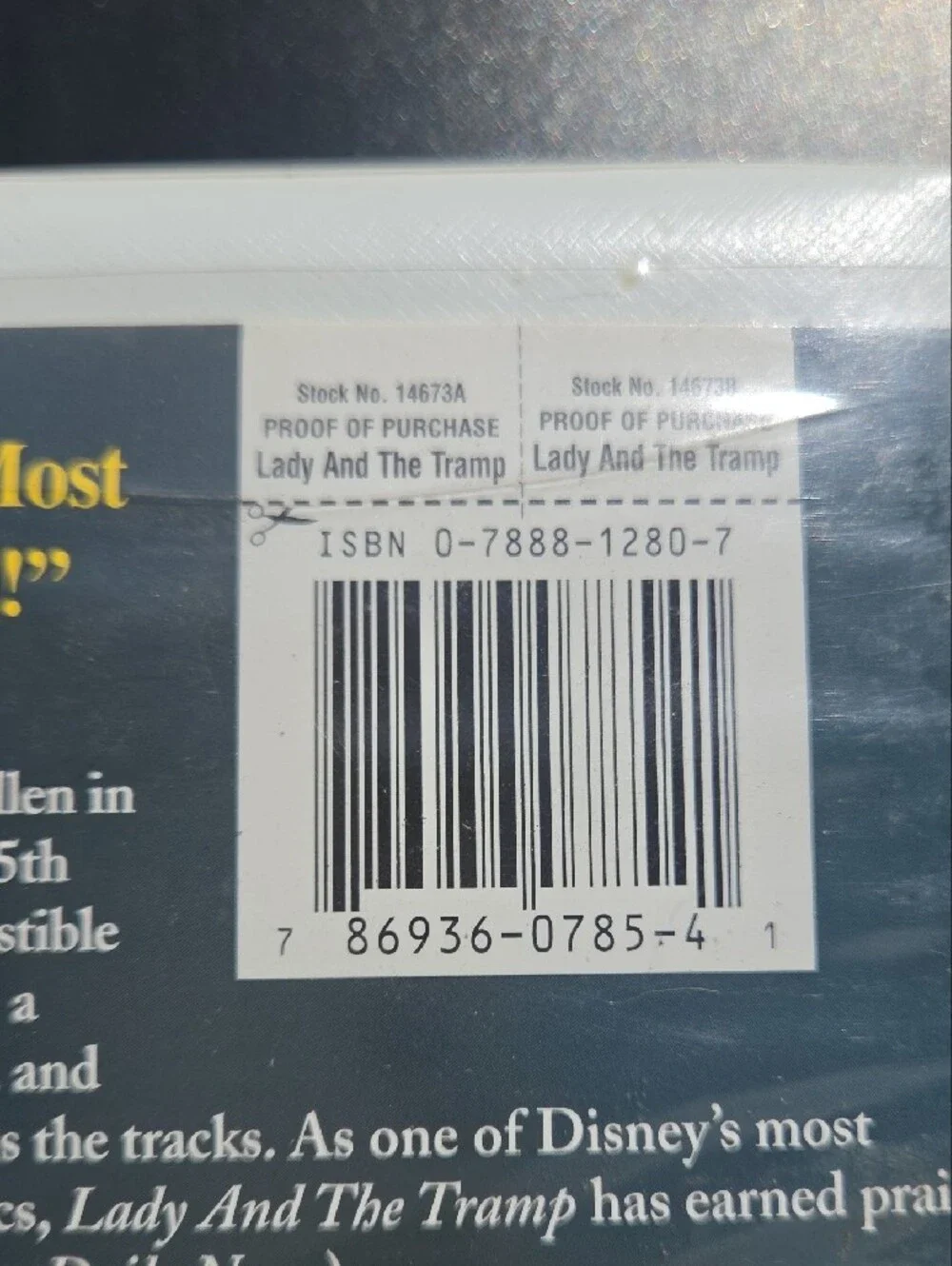 Disney vhs walt